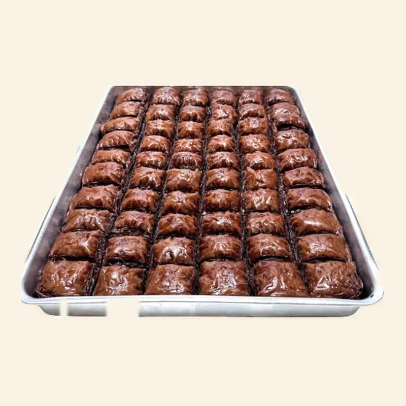 Baklawa Czekoladowa — Kwadrat — taca